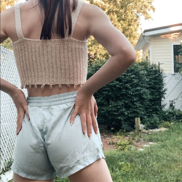 Blue string up shorts✨🌼 - Picture 1 of 3